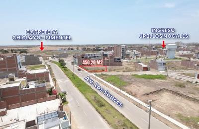 VENTA DE TERRENO DE 450.28 M2 EN URB. LOS NOGALES